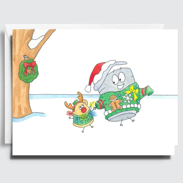 50% OFF at Checkout - Sappy Bucket® Holiday Greeting Card Set - The Little Pressroom