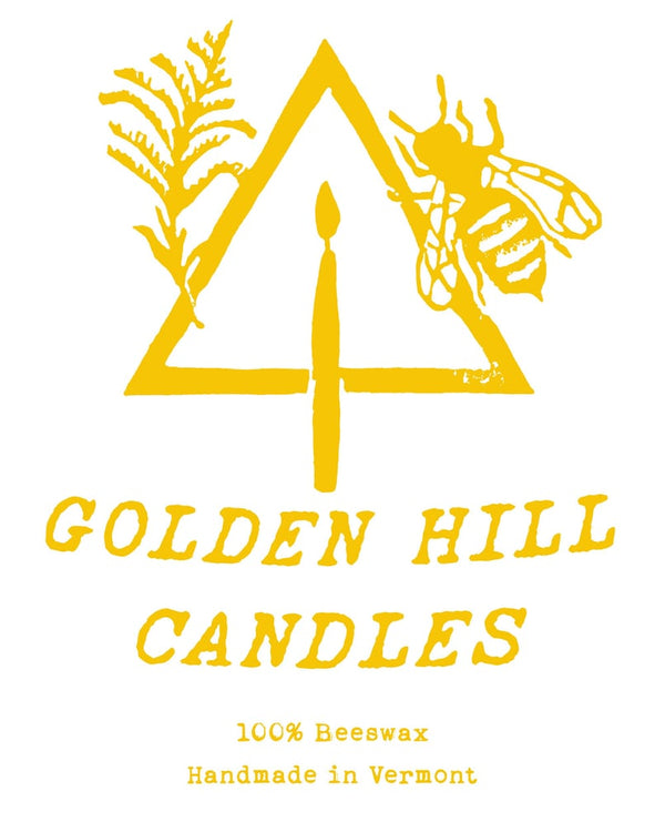 100% Beeswax Taper Candles - Golden Hill Candles