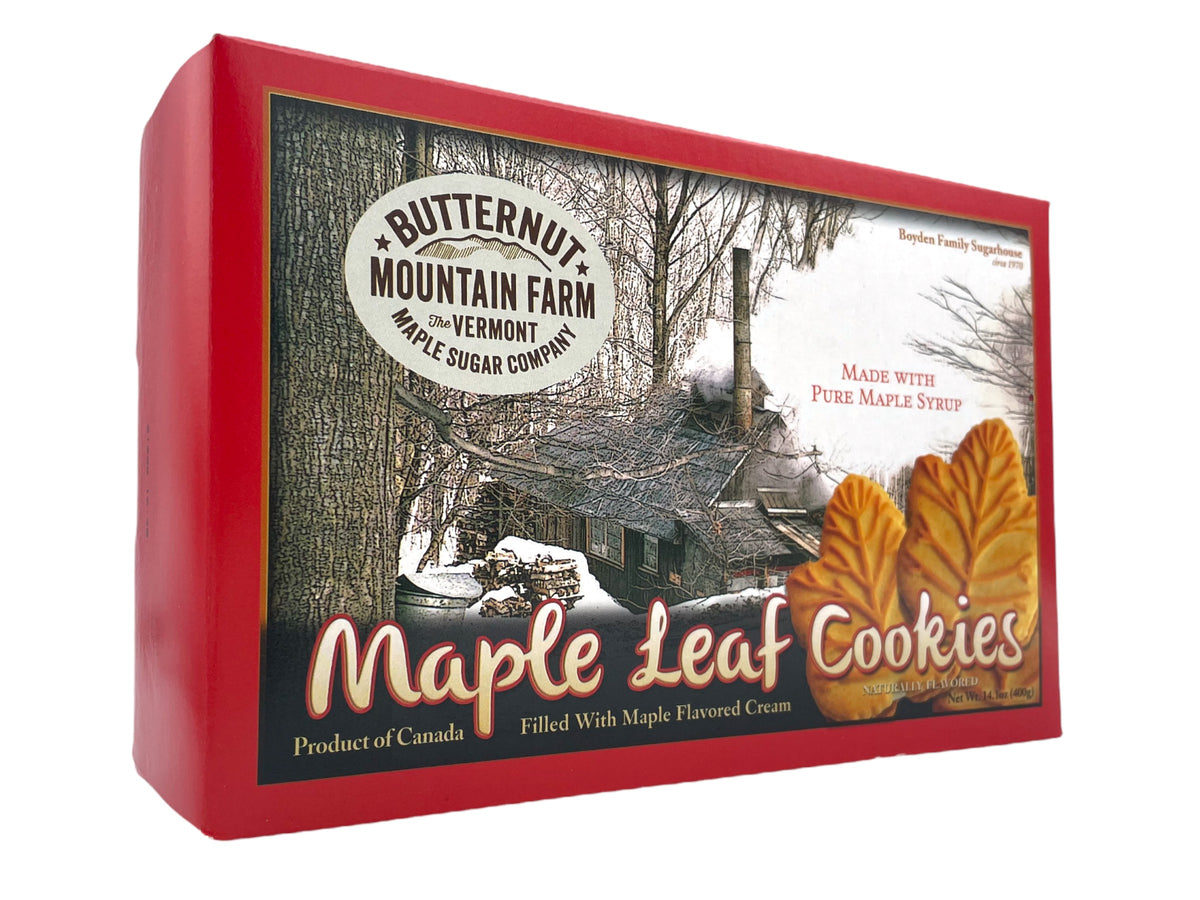 Maple Leaf Cookies Butternut Mountain Farm Vermont's Own Gifts & Goods
