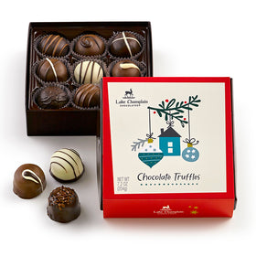 Holiday Chocolates Truffle Gift Box- Lake Champlain Chocolates