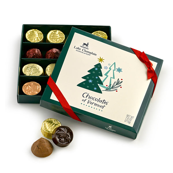 Holiday Chocolates of Vermont 16 pc Gift Box - Lake Champlain Chocolates