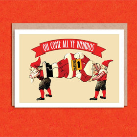 Humorous Tiny Holiday Cards - Colossal Sanders