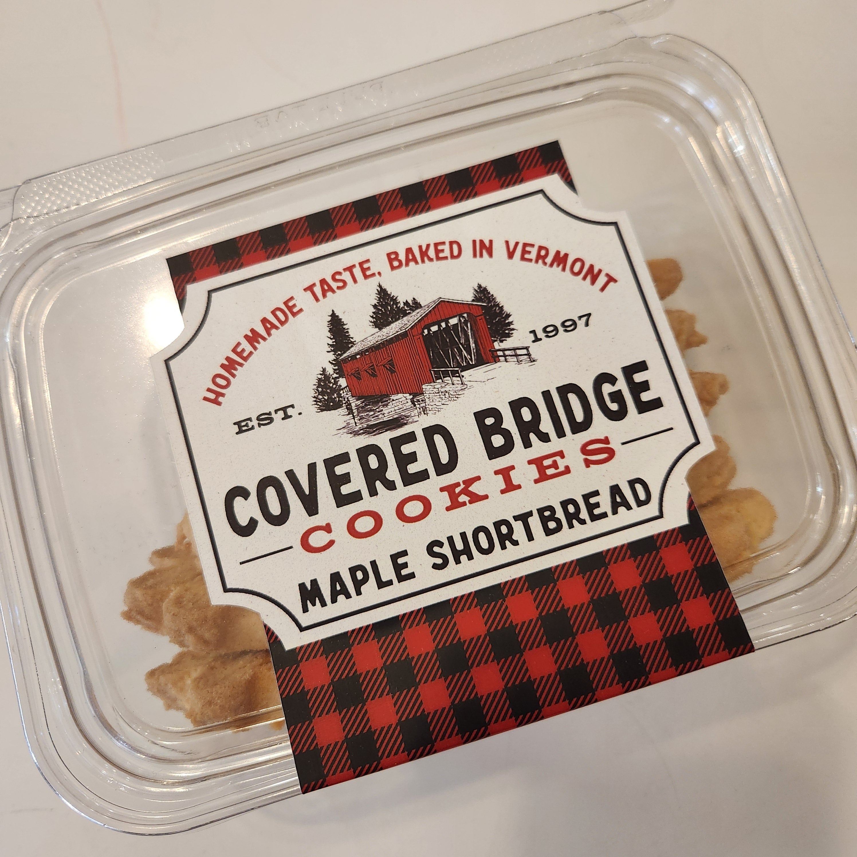 Maple Shortbread Cookies - Covered Bridge Cookies | Vermont's Own