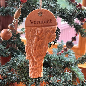 Ornament - 3-D Wooden Vermont - Treeline Terrains