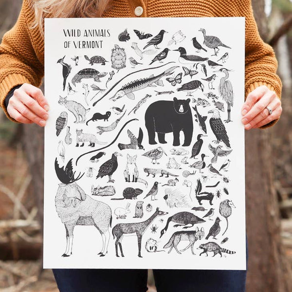Print - Wild Animals of Vermont - As Little Cooking As Possible