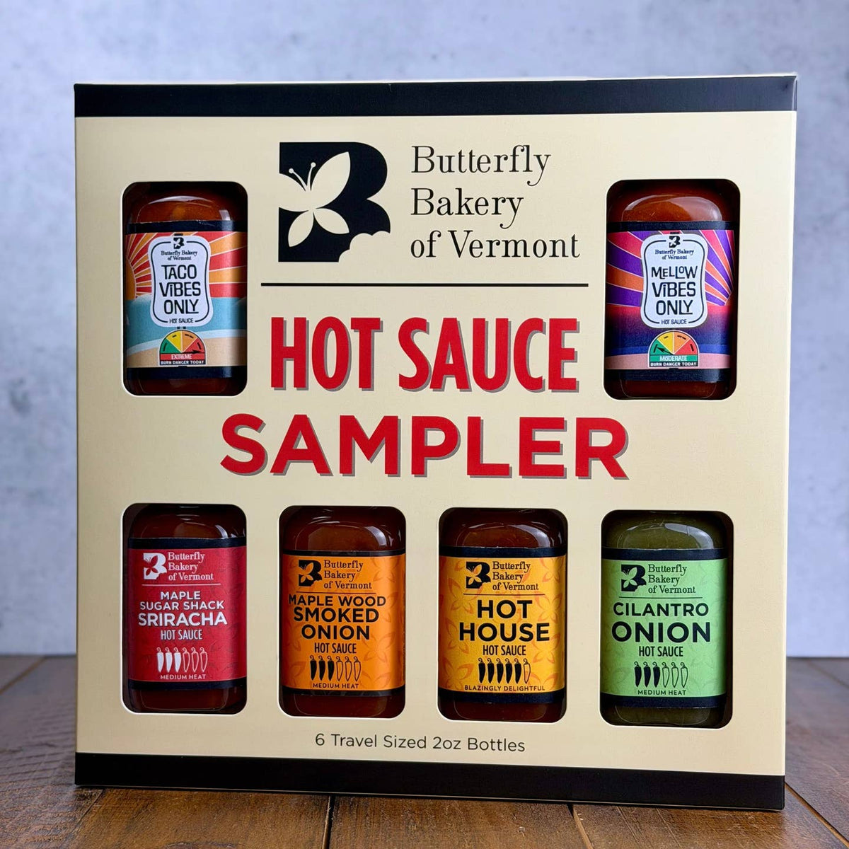 Signature Hot Sauce Sampler Box Set - Butterfly Bakery of Vermont ...