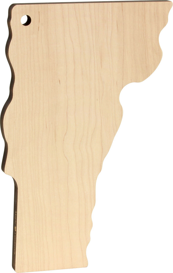 Vermont Shaped Cutting Board - Maple Landmark Woodcraft