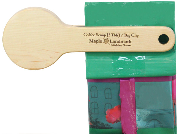 Coffee Scoop & Clip - Maple Landmark Woodcraft