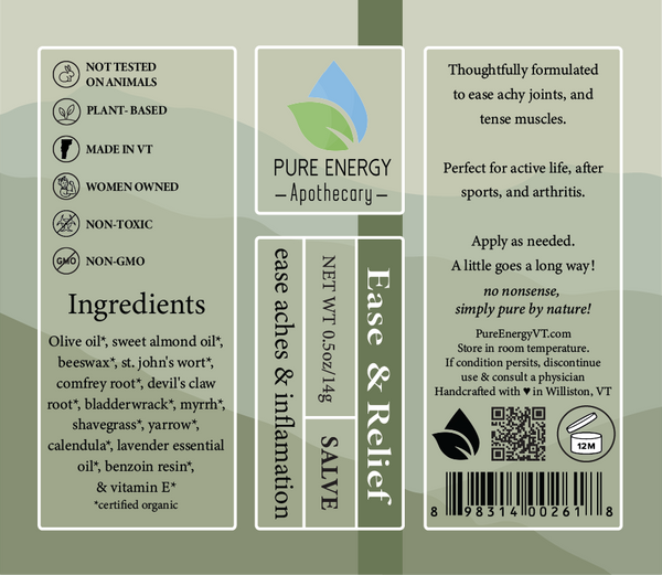 Ease and Relief Salve - Pure Energy Apothecary