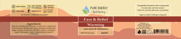 Ease and Relief Warming Salve - Pure Energy Apothecary