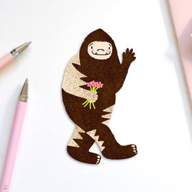 Decal - Big Foot Lives in Vermont! - inkpaperfable