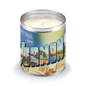 Candle Tin - Greetings From Vermont - Aunt Sadie's Candles