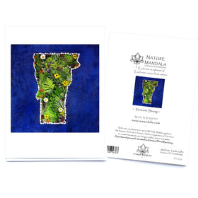 Note Card - Nature & Flower Vermont - Nature Mandala Art