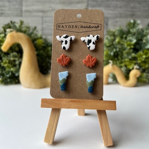 Earrings - Vermont Stud Pack - Hayden Handcraft