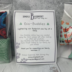 Catnip Toys - Eco-Buddies - 3-pk - Simply B Vermont