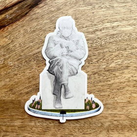 Decal - Bernie Sanders Mitten Statue - Colossal Sanders