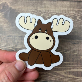 Decal - Cartoon Moose - 802 Plushies