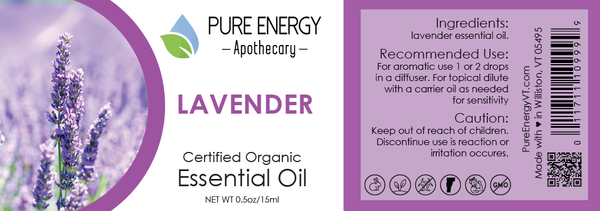 Essential Oil - Lavender 15ml (0.5oz) - Pure Energy Apothecary