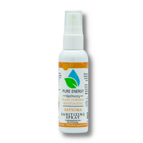 Hand Sanitizer Spray - 2 oz Travel Size - Satsuma - Pure Energy Apothecary