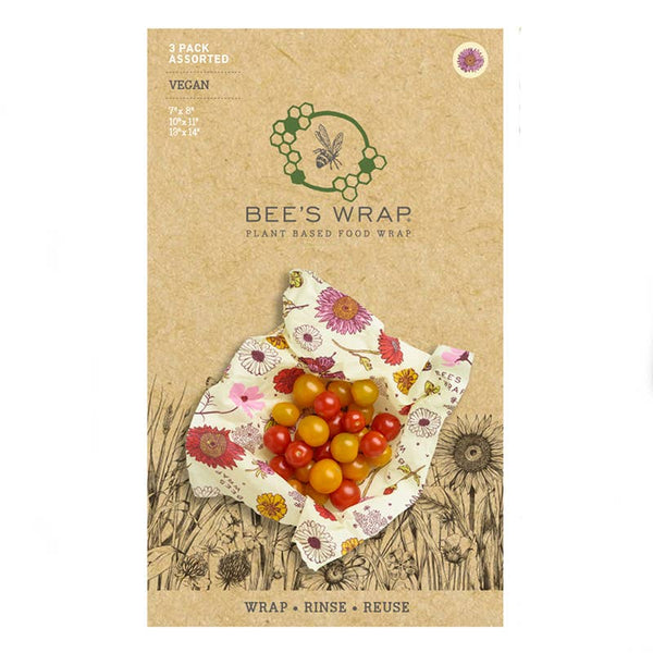 Sustainable Food Wrap - Vegan - Assorted 3 Pack - Meadow Magic - Bee's Wrap