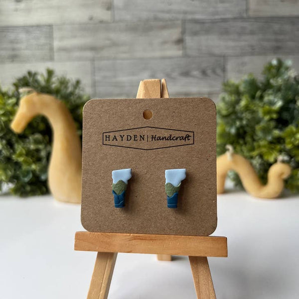 Earrings - Vermont Landscape Studs - Hayden Handcraft