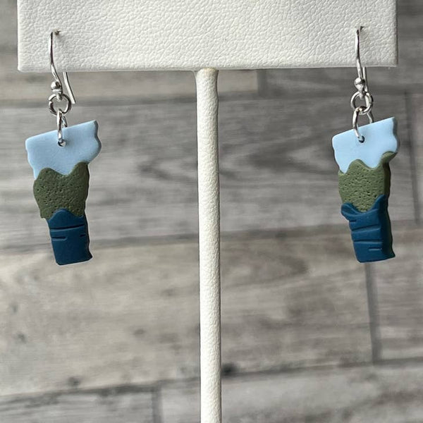 Earrings - Vermont Landscape Dangle - Hayden Handcraft