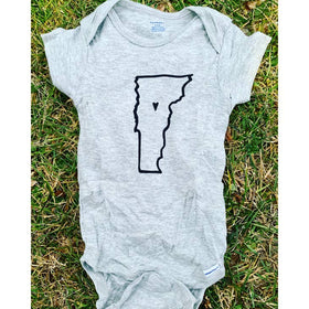 Onesie - Vermont Heart - Willough Designs