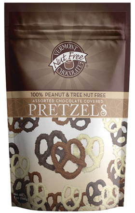 Nut Free Chocolate Covered Pretzels Mini Twists - Vermont Nut Free Chocolates