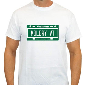 T-Shirt - Adult - Middlebury License Plate - Greg Harrison Graphics