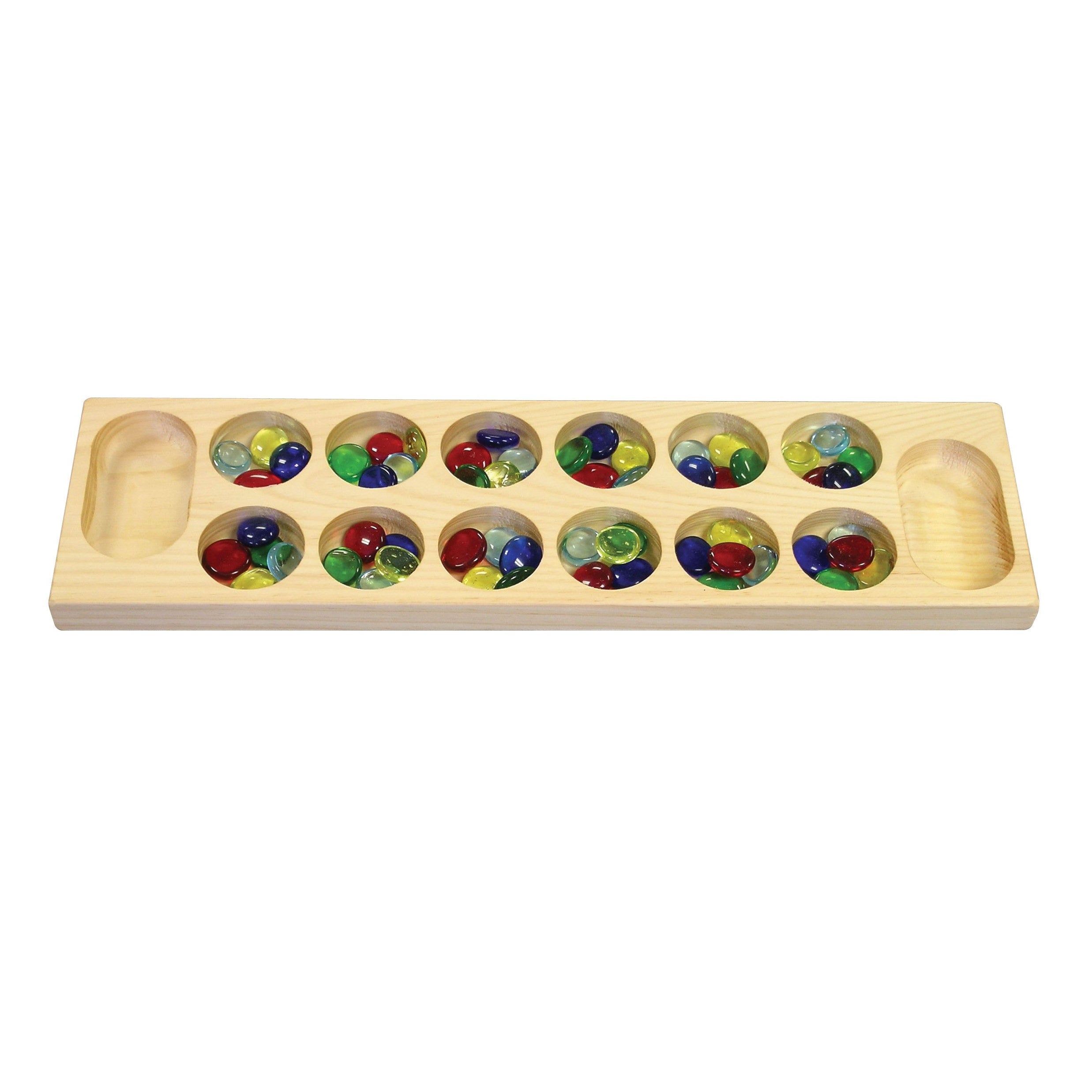 Marbles Game With Round Wooden Tray for Children Outdoor Play 