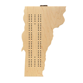 Vermont Cribbage Board - Maple Landmark Woodcraft