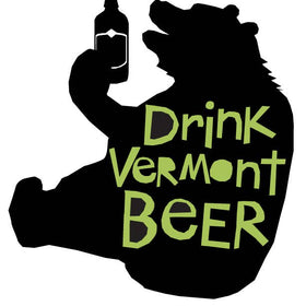 Decal - Drink Vermont Beer - Glad Dog Cards