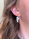 Earrings - Cow Print Dangle - Hayden Handcraft