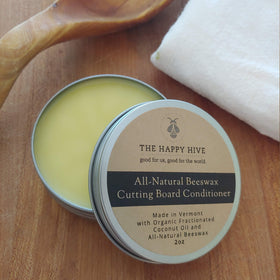 Beeswax Cutting Board Conditioner - The Happy Hive