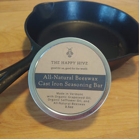 Cast Iron Seasoning Wax (Grapeseed, Sunflower, Beeswax)